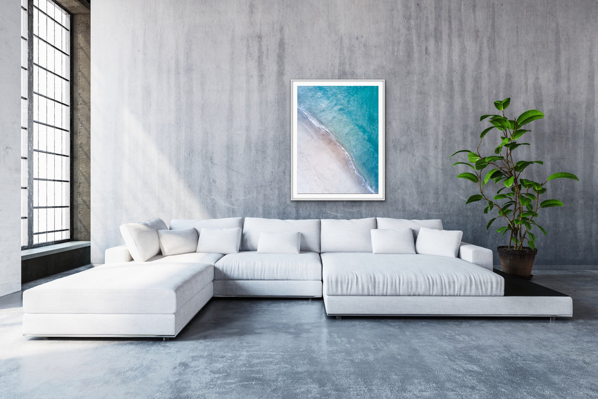 Sea Me – Aerial Ocean Photography Framed Print