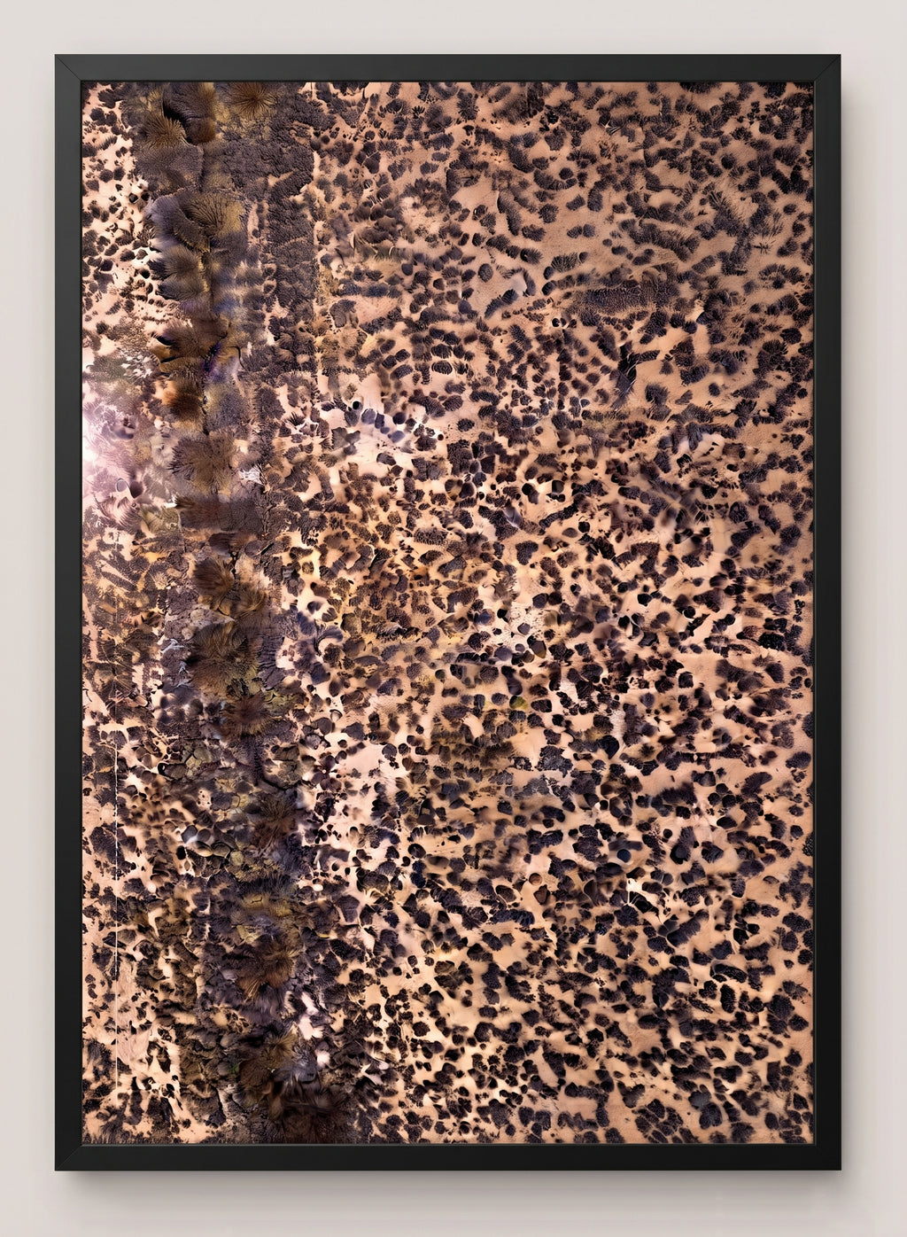 Leopard Print – Abstract Nature Pattern Photography Framed Print