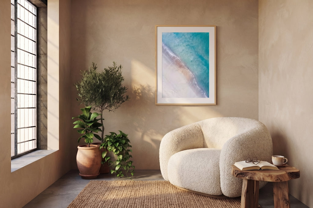 Sea Me – Aerial Ocean Photography Framed Print