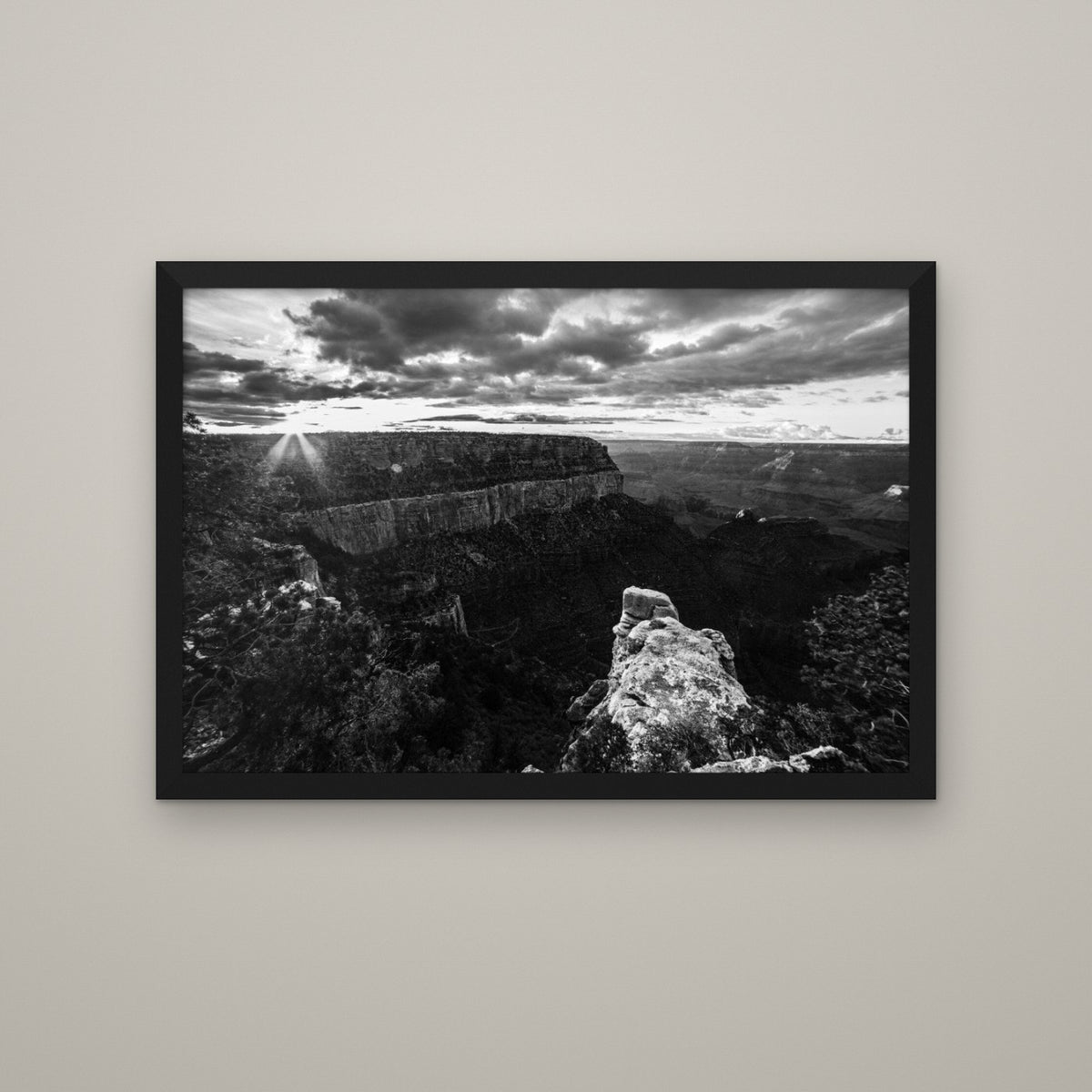 Canyon Rim at Sunburst - Matte Black frame, no mat (8x12 & 12x18)