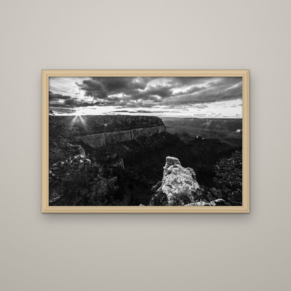 Canyon Rim at Sunburst - Matte Maple frame, no mat (8x12 & 12x18)