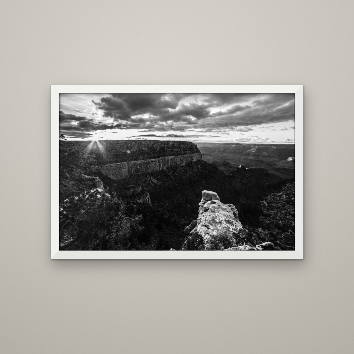 Canyon Rim at Sunburst - Matte White frame, no mat (8x12 & 12x18)