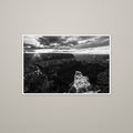 Canyon Rim at Sunburst - Unframed print with 0.25" white border