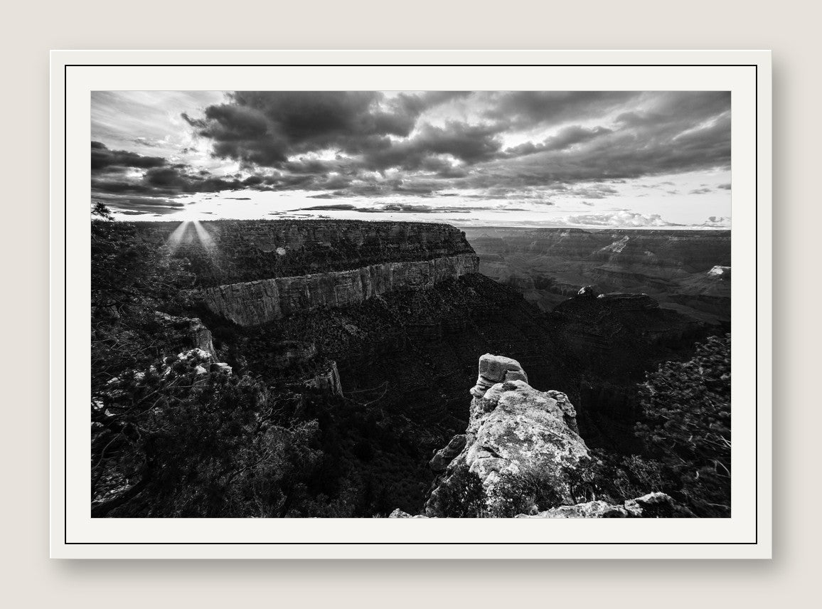 Canyon Rim at Sunburst - White Frame