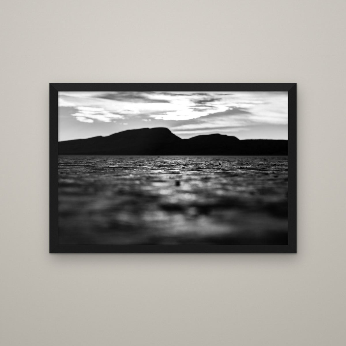 Dry Lakebed - Matte Black frame, no mat (8x12 & 12x18)