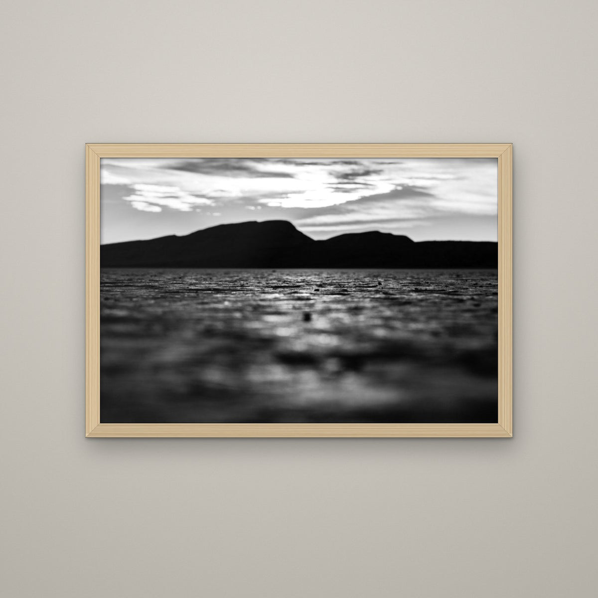 Dry Lakebed - Matte Maple frame, no mat (8x12 & 12x18)