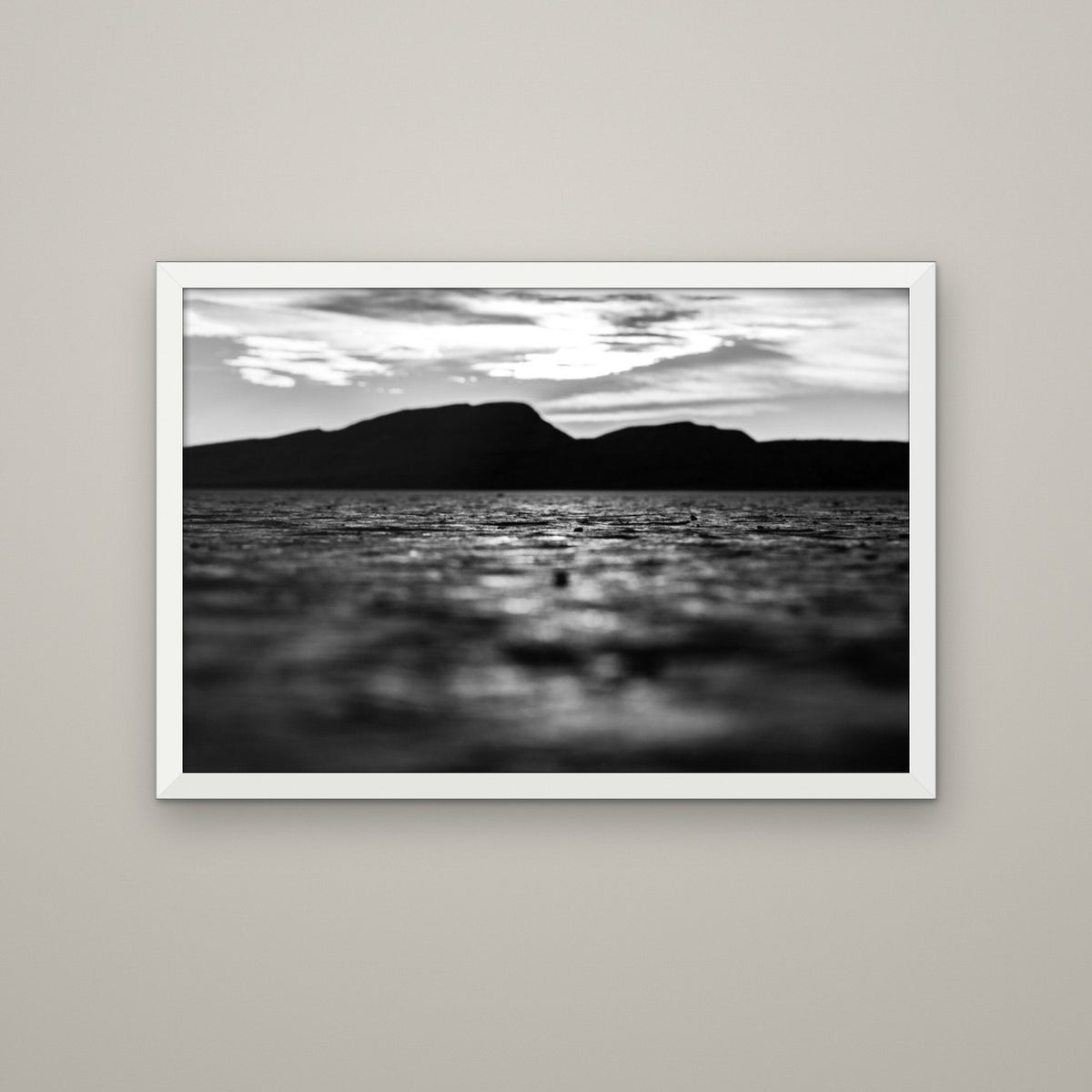Dry Lakebed - Matte White frame, no mat (8x12 & 12x18)