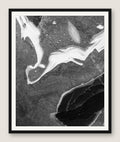 Frozen Glacier Water I - Black Frame