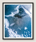 Frozen Glacier Water II - Black Frame