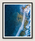 Frozen Glacier Water III - Black Frame