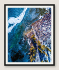 Frozen Glacier Water IV - Black Frame