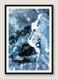 Frozen Blue - Black Frame