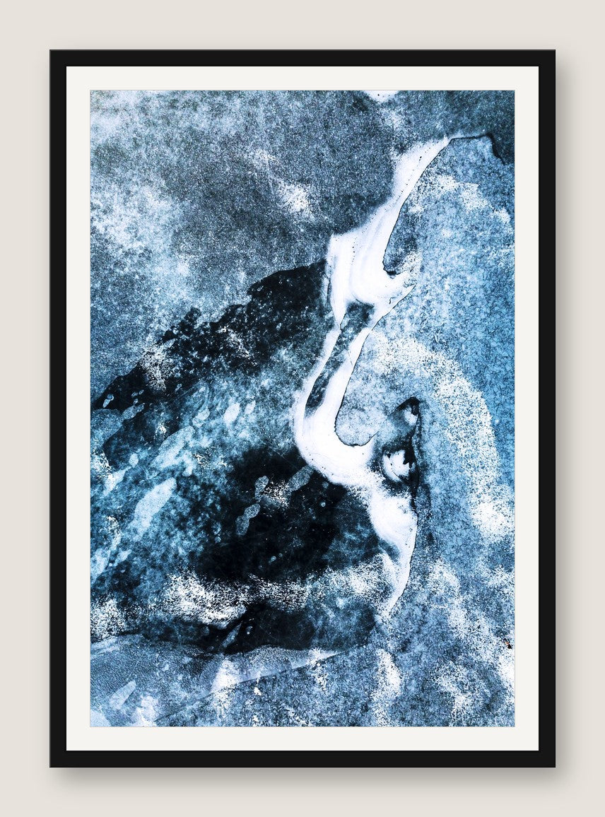 Frozen Blue - Black Frame