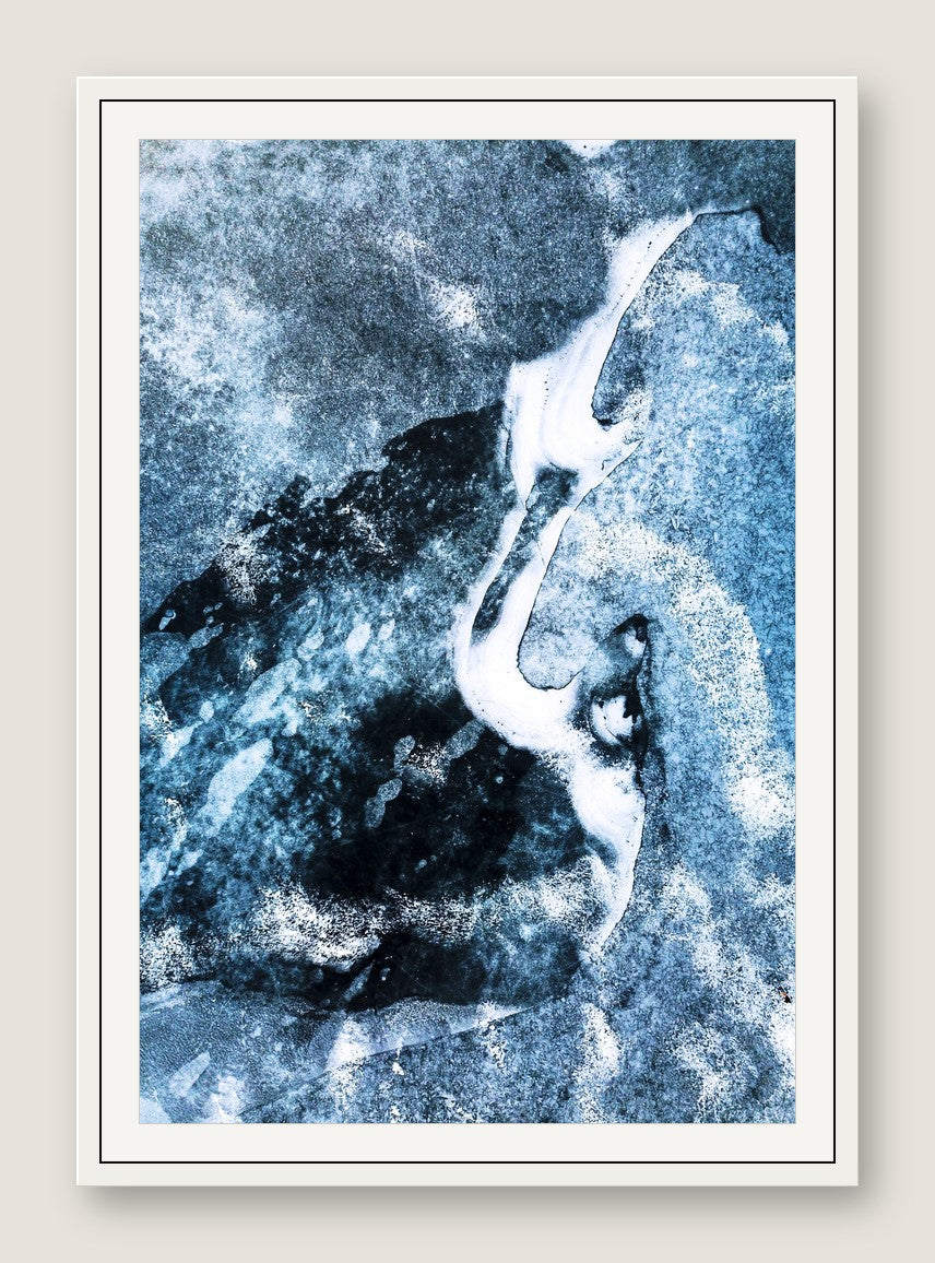 Frozen Blue - White Frame