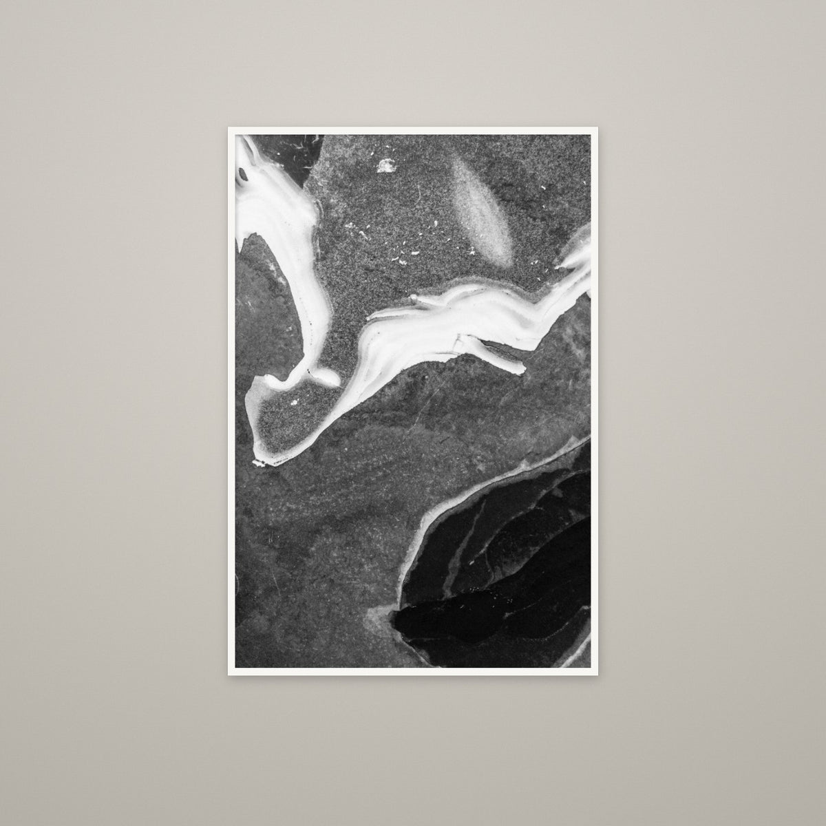 Frozen Glacier Water I - Unframed print with 0.25" white border