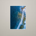 Frozen Glacier Water III - Unframed print with 0.25" white border