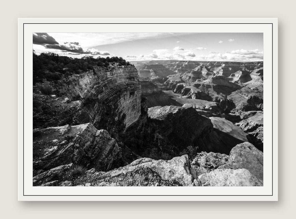 Grand Canyon Overlook - White Frame
