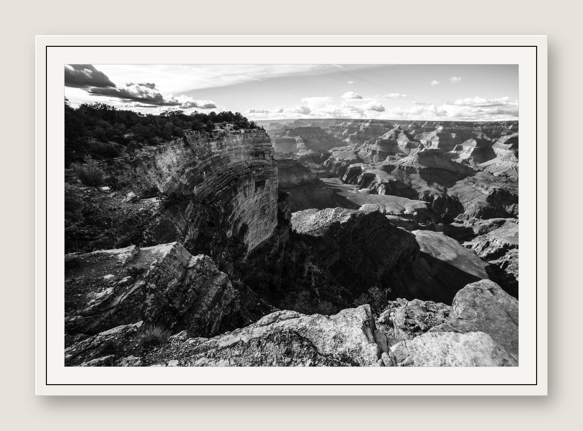 Grand Canyon Overlook - White Frame