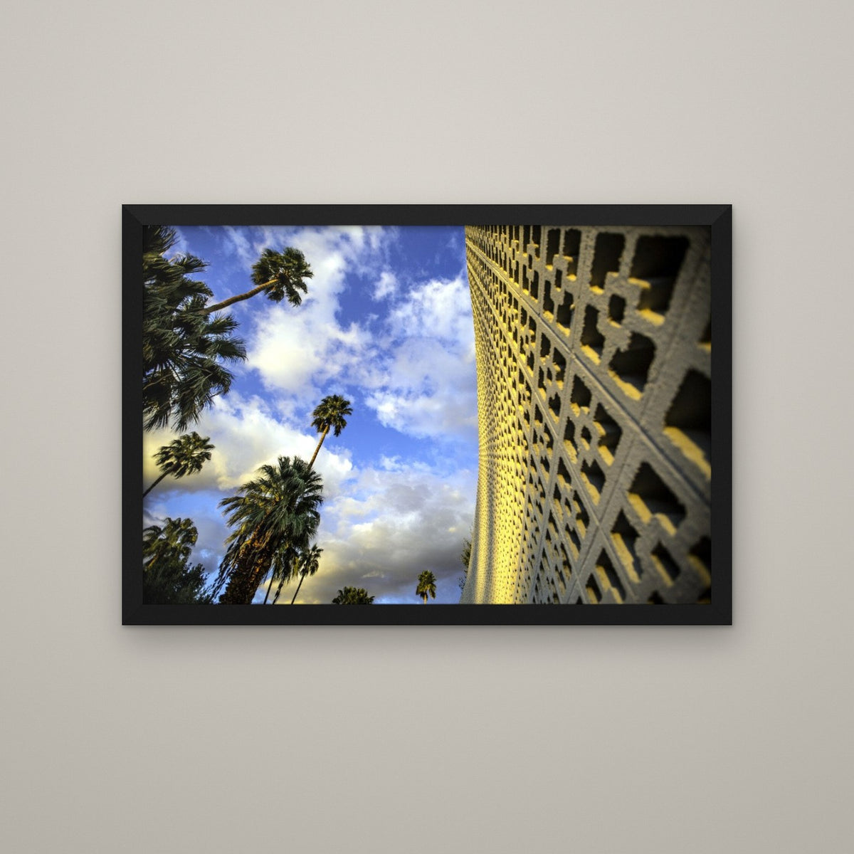 Hotel and Palms - Matte Black frame, no mat (8x12 & 12x18)
