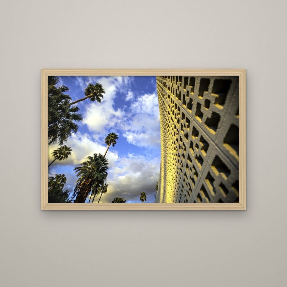 Hotel and Palms - Matte Maple frame, no mat (8x12 & 12x18)