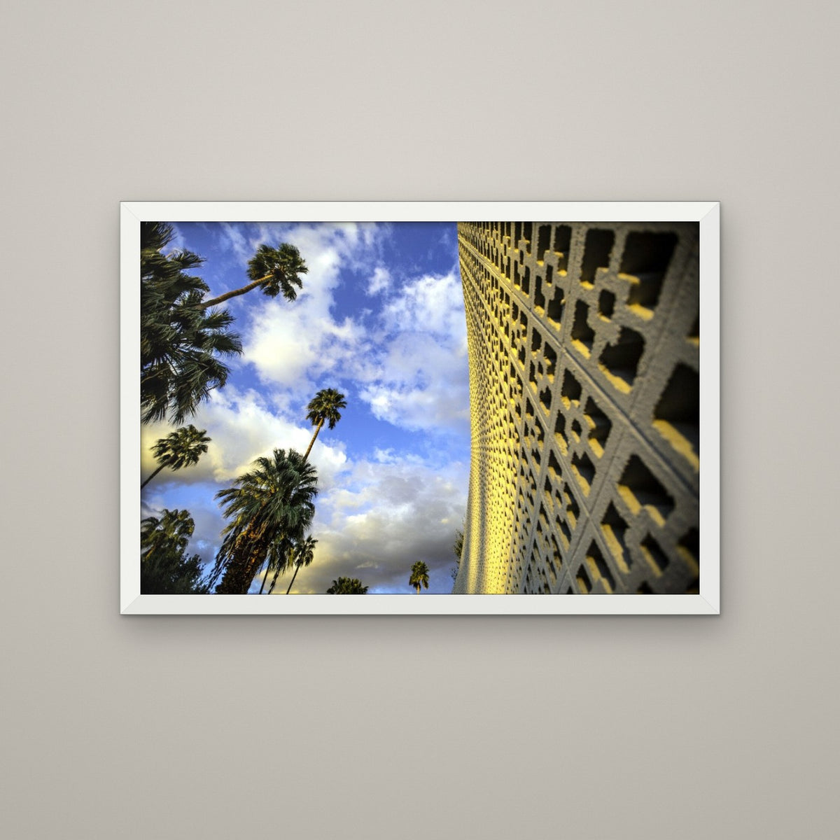 Hotel and Palms - Matte White frame, no mat (8x12 & 12x18)