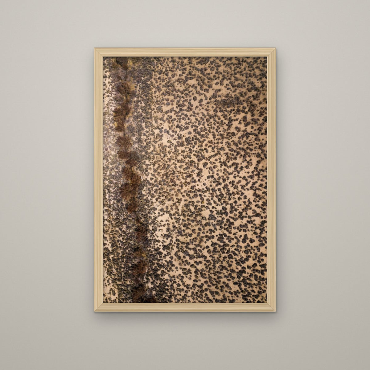 Leopard Print - Matte Maple frame, no mat (8x12 & 12x18)