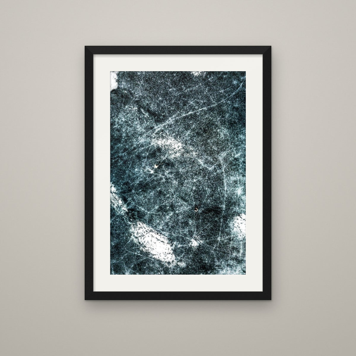 Pond Hockey - Matte Black frame with 2" white mat (16x24 & 32x48)