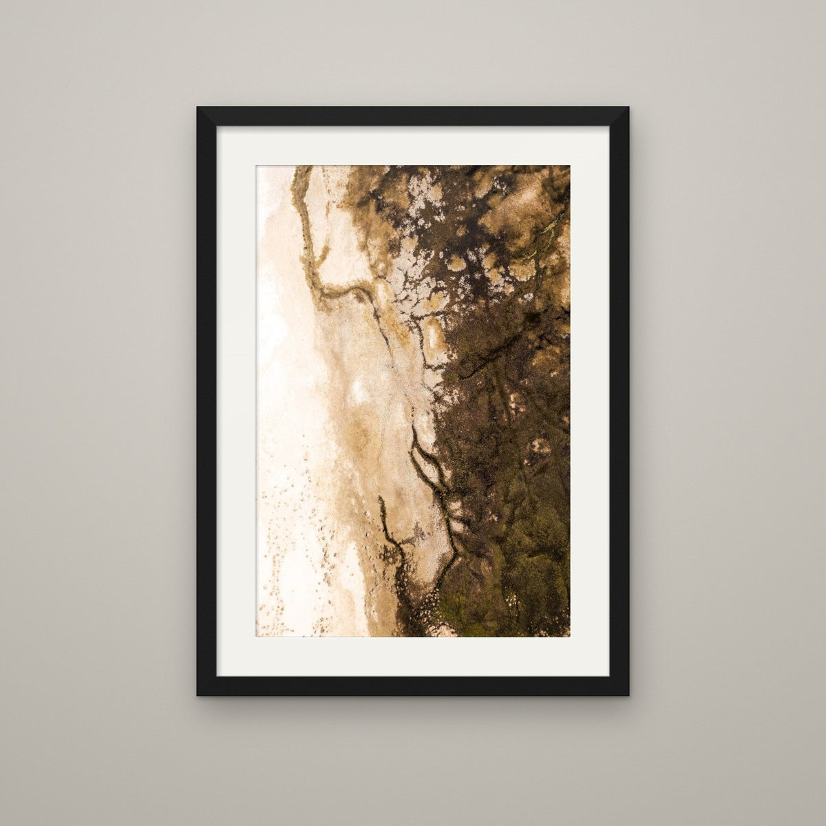 Salty Earth - Matte Black frame with 2" white mat (16x24 & 32x48)