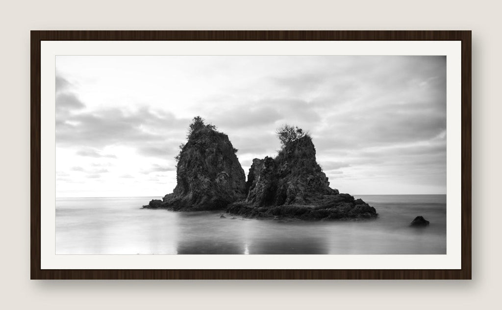 Sea Stacks, Long Exposure - Espresso Frame