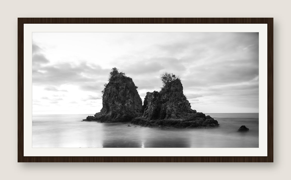 Sea Stacks, Long Exposure - Espresso Frame
