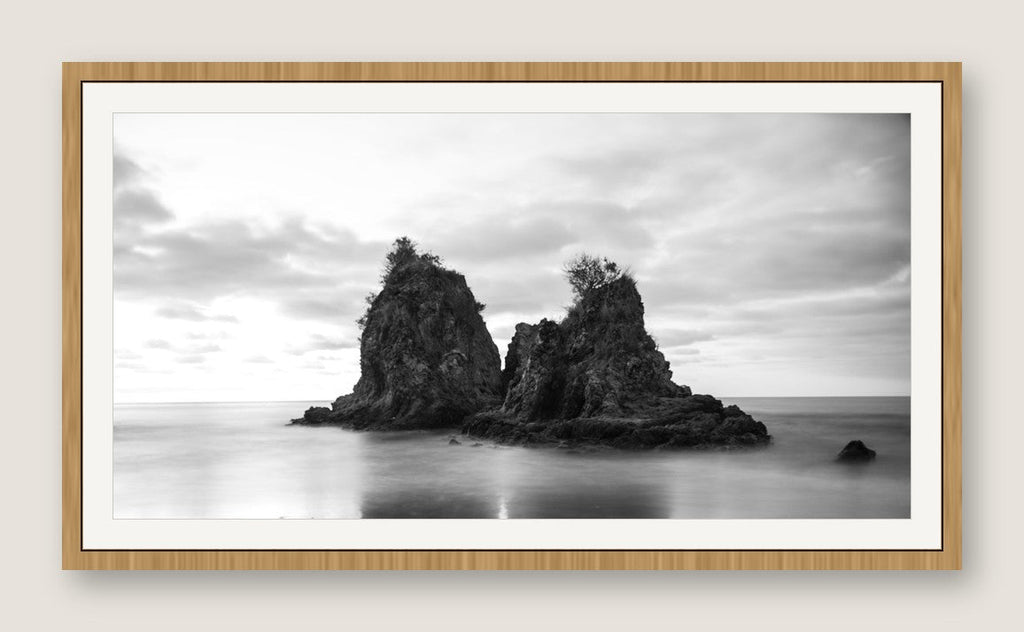 Sea Stacks, Long Exposure - Maple Frame