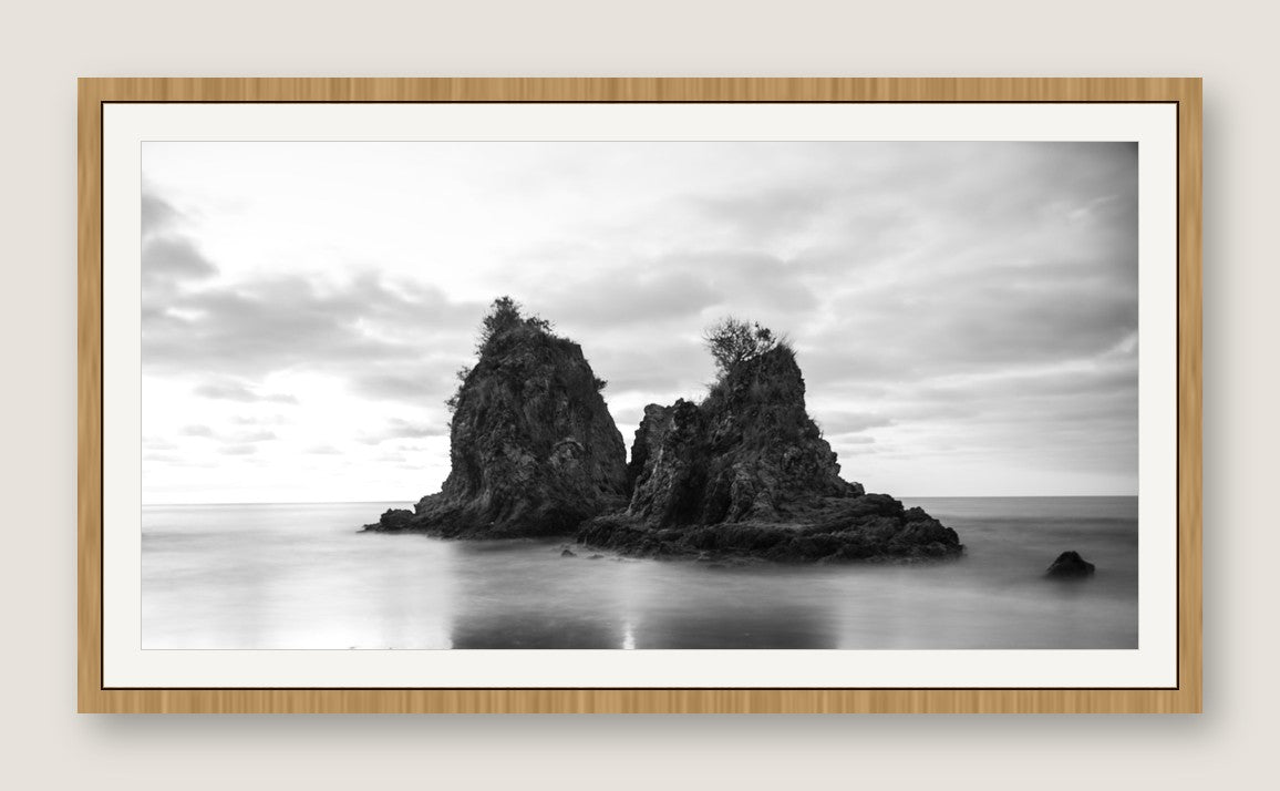 Sea Stacks, Long Exposure - Maple Frame