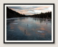 Twilight Pond Hockey - Black Frame