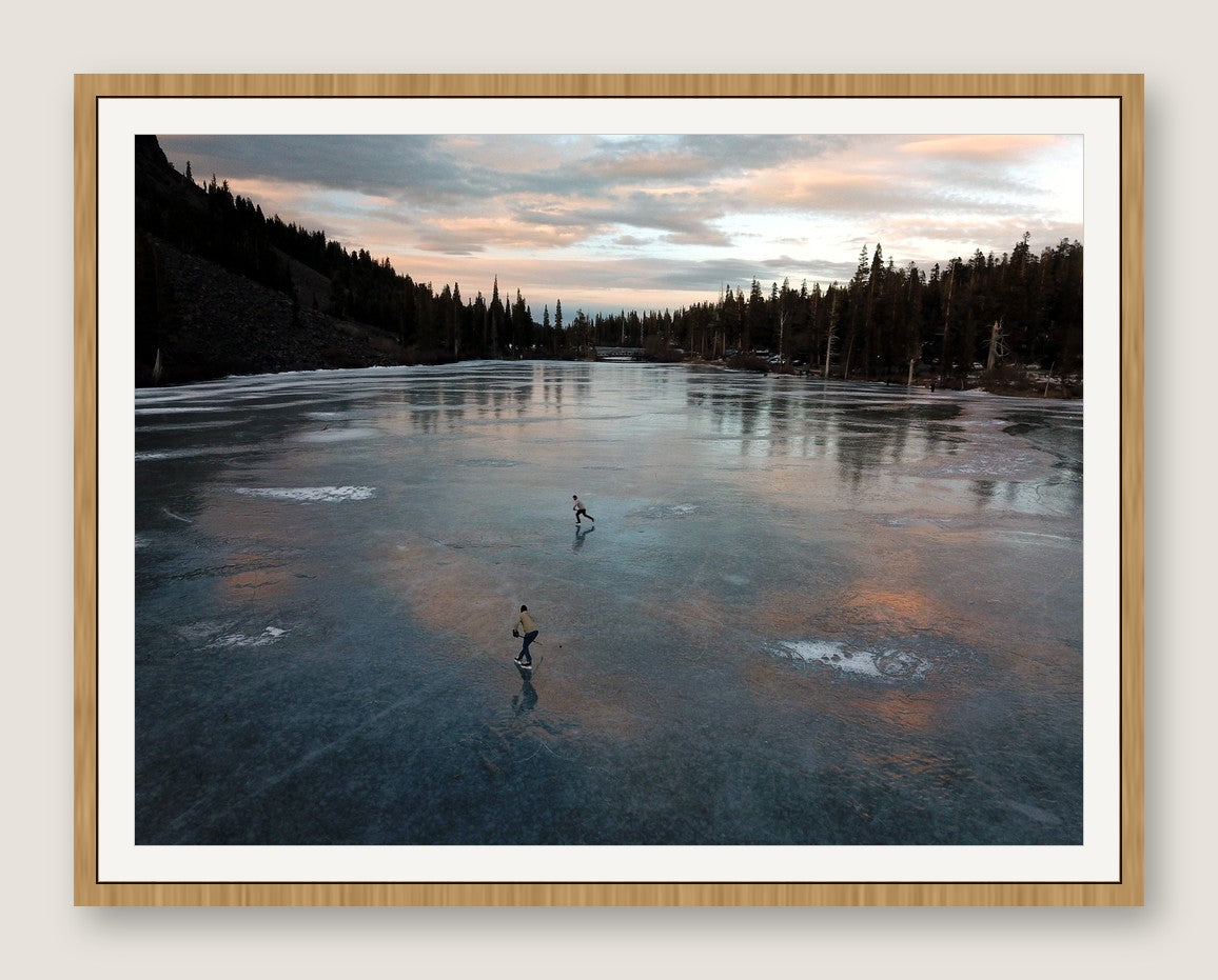 Twilight Pond Hockey - Maple Frame